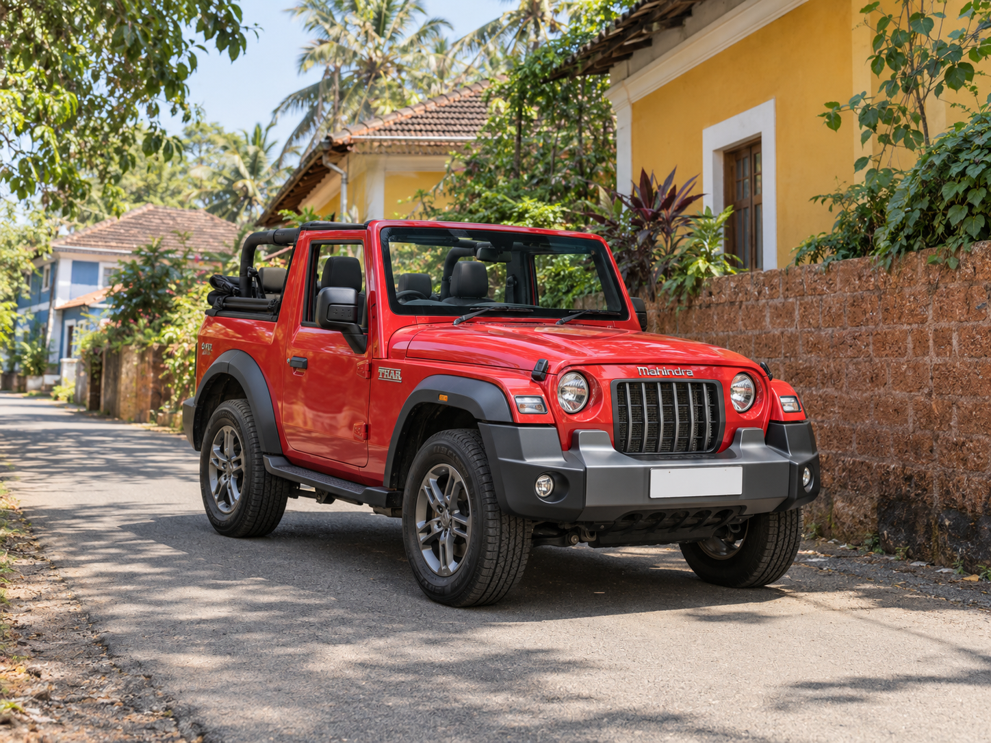 Thar Convertible self drive car in Goa